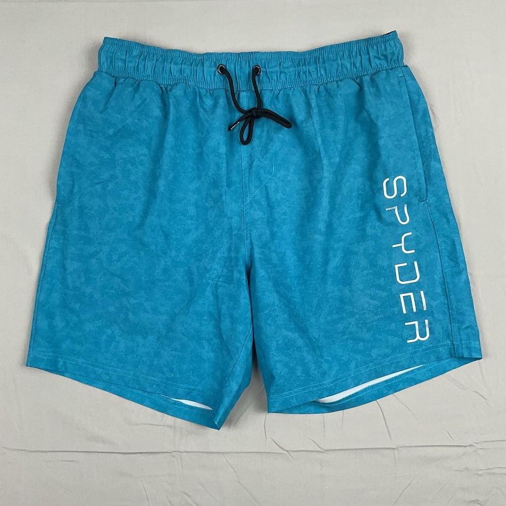 Spyder‎ Swim Trunks Blue Mens Shorts Large Beach Coastal Vacation Gym Athleisure
